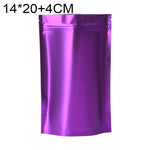 100 buste stand-up per snack in lamina di alluminio opaco, 14x20+4cm, 15x22+4cm