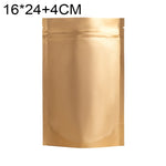 100 buste stand-up per snack in lamina di alluminio opaco, 16x24+4cm, 18x26+4cm