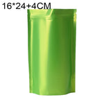 100 buste stand-up per snack in lamina di alluminio opaco, 16x24+4cm, 18x26+4cm