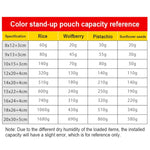 100 buste stand-up per snack in lamina di alluminio opaco, 16x24+4cm, 18x26+4cm