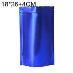 100 buste stand-up per snack in lamina di alluminio opaco, 16x24+4cm, 18x26+4cm