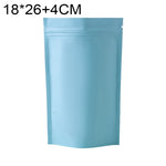 100 buste stand-up per snack in lamina di alluminio opaco, 16x24+4cm, 18x26+4cm