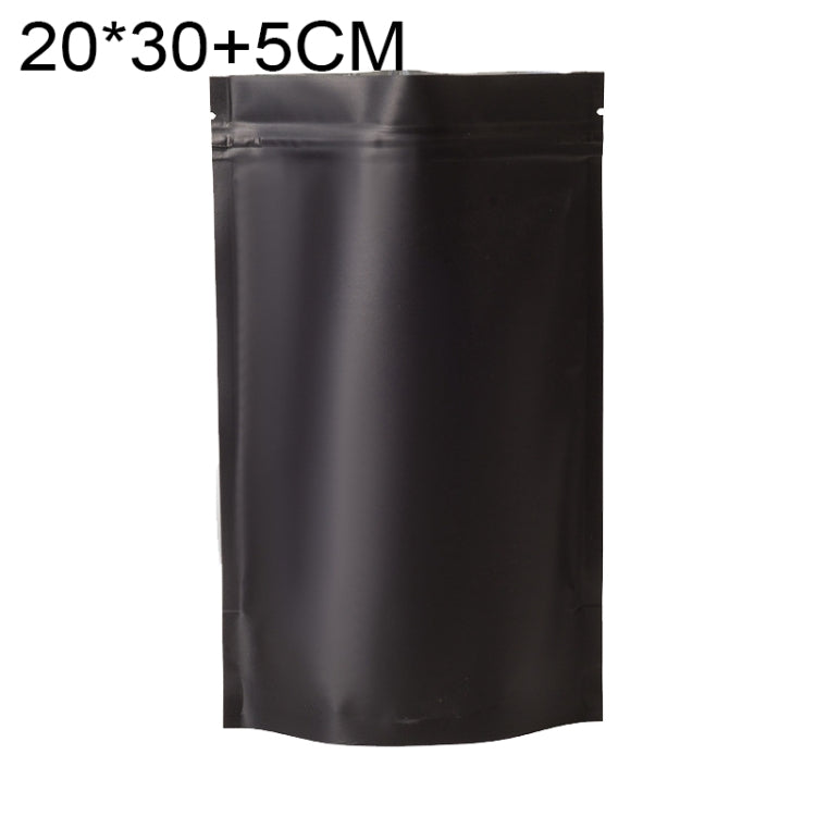 100 buste stand-up per snack in lamina di alluminio opaco, 20x30+5cm