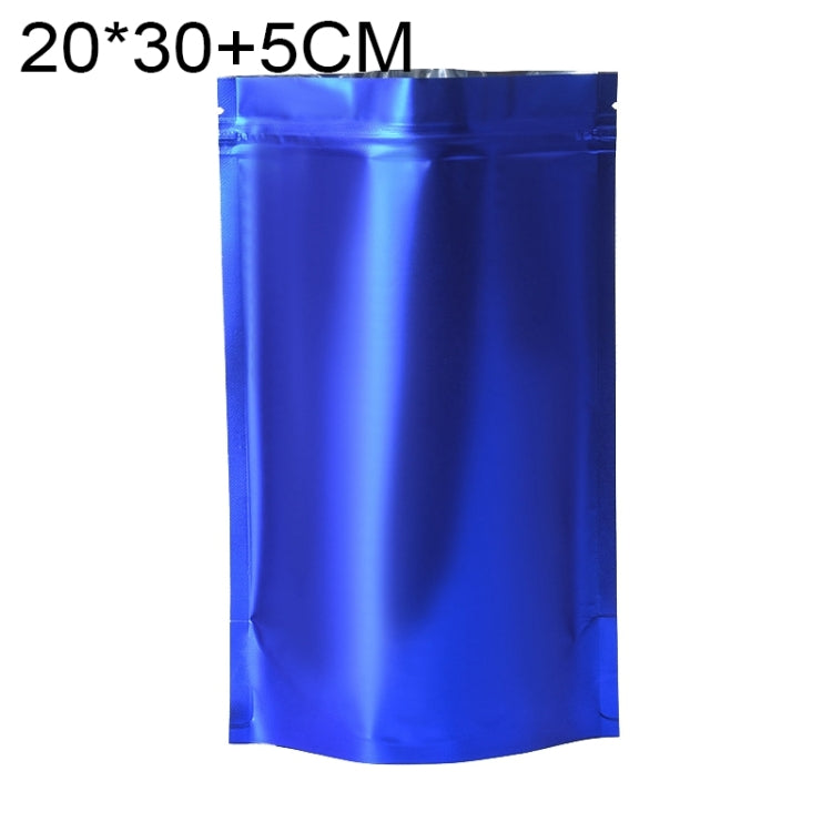 100 buste stand-up per snack in lamina di alluminio opaco, 20x30+5cm