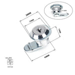 Serrature a camma per cassetti e armadietti con cilindro da 15 mm, A2921-01, A2922-01 2 in 1, A2922-02 4 in 1