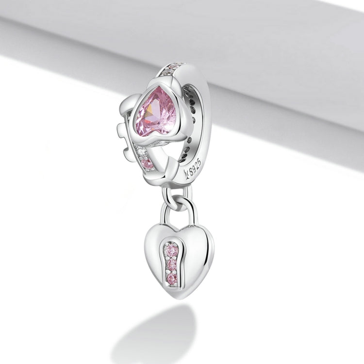 Accessori per collana braccialetto fai-da-te con ciondolo a forma di cuore in argento sterling S925, Heart Lock