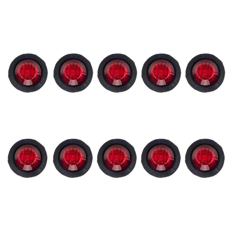 Lampada di posizione laterale rotonda a LED per rimorchio per camion 10 in 1, A5010 Red Light, A5011 Amber Light, A5012 White Light, A5013 Red + Amber Light