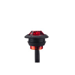 20 in 1 luce di posizione laterale rotonda a LED per rimorchio per camion leggero rosso + ambra, A5014