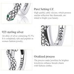 Orecchini da donna con fibbia con orecchio di serpente in argento sterling S925, Snake Ear Buckle