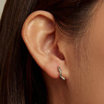 Orecchini da donna con fibbia con orecchio di serpente in argento sterling S925, Snake Ear Buckle