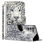 Custodia per telefono in pelle PU con vibrazione orizzontale modello 3D, For Samsung Galaxy S22 5G, For Samsung Galaxy S22+ 5G