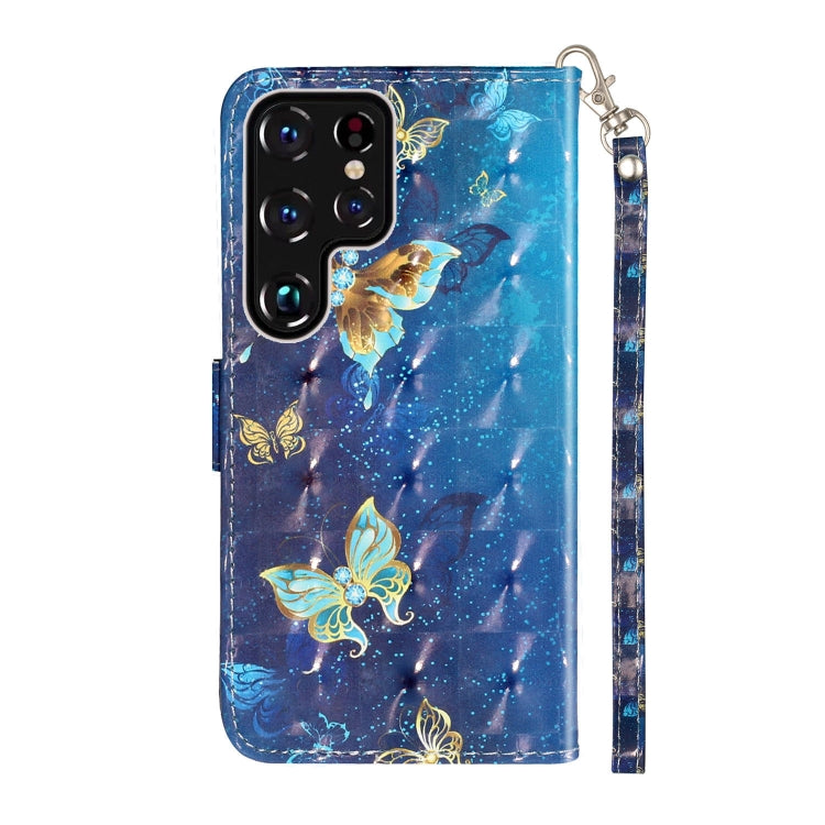 Custodia per telefono in pelle PU con vibrazione orizzontale modello 3D, For Samsung Galaxy S22 Ultra 5G