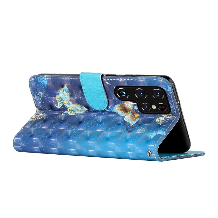 Custodia per telefono in pelle PU con vibrazione orizzontale modello 3D, For Samsung Galaxy S22 Ultra 5G