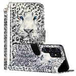 Custodia per telefono in pelle PU con vibrazione orizzontale modello 3D, For Samsung Galaxy S22 Ultra 5G