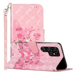 Custodia per telefono in pelle PU con vibrazione orizzontale modello 3D, For Samsung Galaxy S22 Ultra 5G