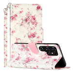 Custodia per telefono in pelle PU con vibrazione orizzontale modello 3D, For Samsung Galaxy S22 Ultra 5G
