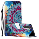Custodia per telefono in pelle PU con motivo in rilievo a olio, For Samsung Galaxy S22 5G, For Samsung Galaxy S22+ 5G