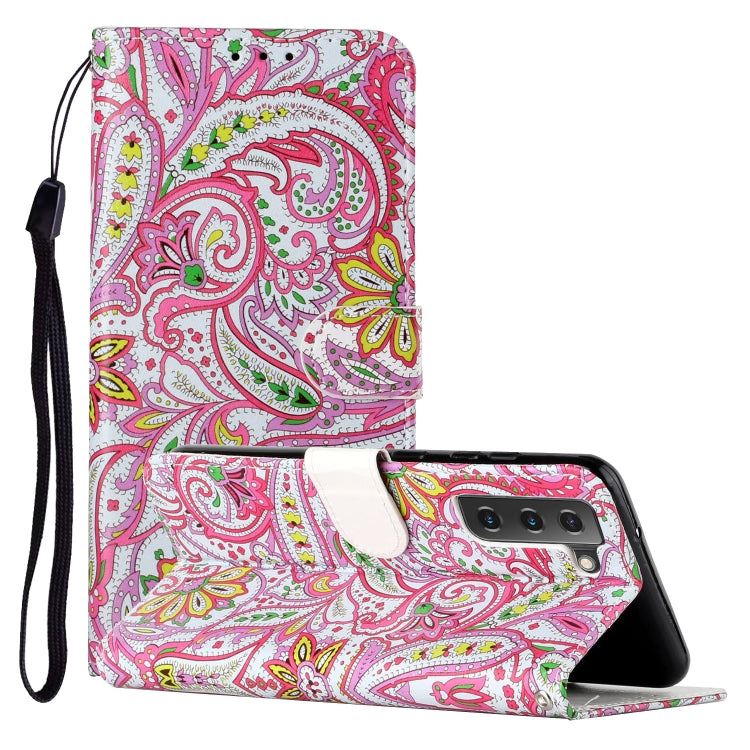 Custodia per telefono in pelle PU con motivo in rilievo a olio, For Samsung Galaxy S22 5G, For Samsung Galaxy S22+ 5G