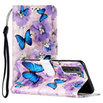 Custodia per telefono in pelle PU con motivo in rilievo a olio, For Samsung Galaxy S22 5G, For Samsung Galaxy S22+ 5G