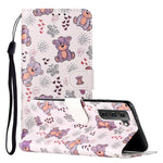 Custodia per telefono in pelle PU con motivo in rilievo a olio, For Samsung Galaxy S22 5G, For Samsung Galaxy S22+ 5G