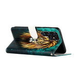 Custodia per telefono in pelle PU con motivo in rilievo a olio, For Samsung Galaxy S22 Ultra 5G