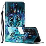 Custodia per telefono in pelle PU con motivo in rilievo a olio, For Samsung Galaxy S22 Ultra 5G