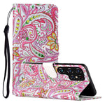 Custodia per telefono in pelle PU con motivo in rilievo a olio, For Samsung Galaxy S22 Ultra 5G