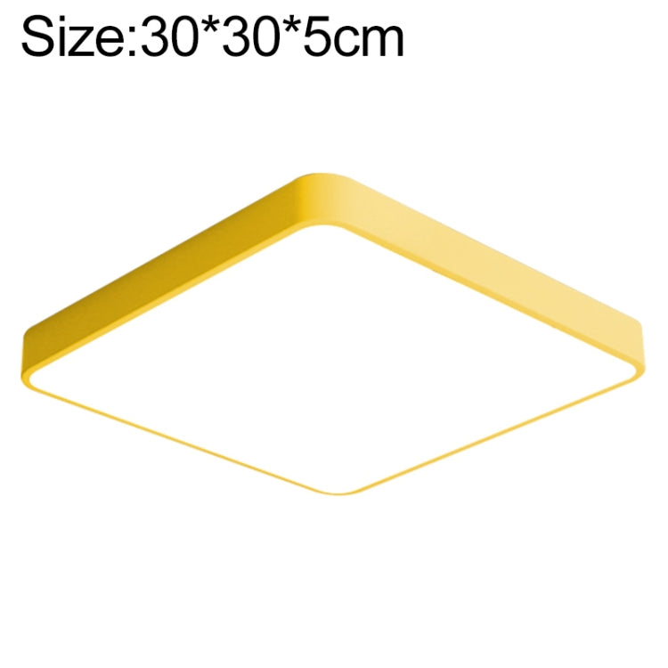 Plafoniera Quadrata LED Macaron, Luce 3 Colori, 30cm, 40cm, 50cm