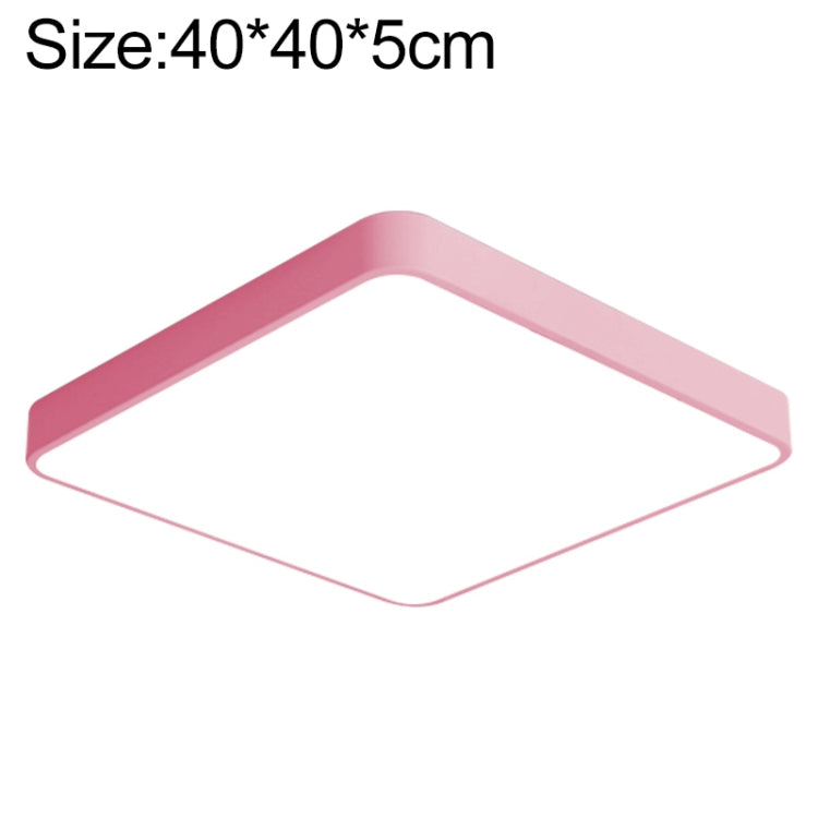 Plafoniera Quadrata LED Macaron, Luce 3 Colori, 30cm, 40cm, 50cm