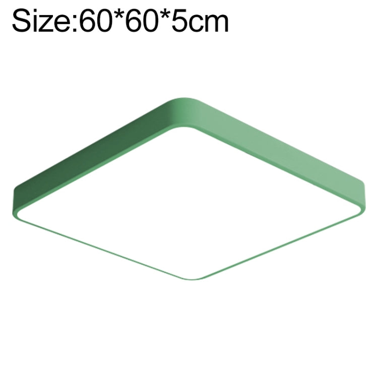 Plafoniera Quadrata LED Macaron, Luce 3 Colori, 60cm