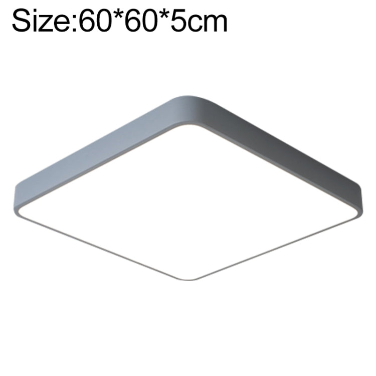 Plafoniera Quadrata LED Macaron, Luce 3 Colori, 60cm