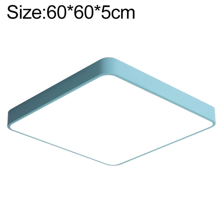 Plafoniera Quadrata LED Macaron, Luce 3 Colori, 60cm