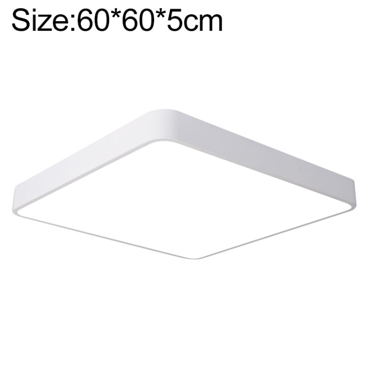 Plafoniera Quadrata LED Macaron, Luce 3 Colori, 60cm