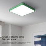 Plafoniera Quadrata LED Macaron, Luce 3 Colori, 60cm