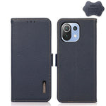 KHAZNEH Custodia per telefono RFID in vera pelle Litchi magnetica laterale, For Xiaomi Mi 11 Lite 5G / Mi 11 Lite, For Xiaomi Mi 11, For Xiaomi Mi 11T / Mi 11T Pro, For Xiaomi Redmi Note 10 5G, For Xiaomi Redmi Note 10 Pro                              ...