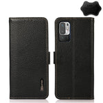 KHAZNEH Custodia per telefono RFID in vera pelle Litchi magnetica laterale, For Xiaomi Mi 11 Lite 5G / Mi 11 Lite, For Xiaomi Mi 11, For Xiaomi Mi 11T / Mi 11T Pro, For Xiaomi Redmi Note 10 5G, For Xiaomi Redmi Note 10 Pro                              ...