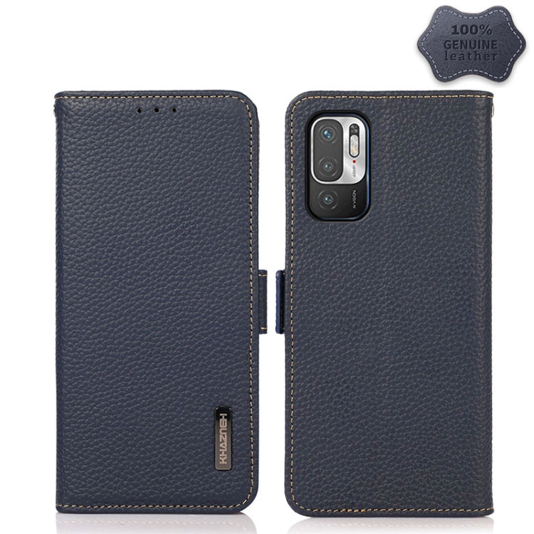 KHAZNEH Custodia per telefono RFID in vera pelle Litchi magnetica laterale, For Xiaomi Mi 11 Lite 5G / Mi 11 Lite, For Xiaomi Mi 11, For Xiaomi Mi 11T / Mi 11T Pro, For Xiaomi Redmi Note 10 5G, For Xiaomi Redmi Note 10 Pro                              ...