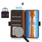 KHAZNEH Custodia per telefono RFID in vera pelle Litchi magnetica laterale, For Xiaomi Redmi Note 8 2021, For Xiaomi Redmi Note 10 4G, For Xiaomi Redmi Note 10 JP Version, For Xiaomi Redmi Note 11, For Xiaomi Redmi Note 11 Pro, For Xiaomi Civi 5G