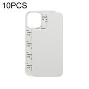 Custodia per telefono a sublimazione vuota 2D da 10 pezzi, For iPhone 11 Pro Max, For iPhone X / XS, For iPhone XR, For iPhone XS Max, For iPhone SE 2022 / SE 2020 / 8 / 7, For iPhone 6 & 6s