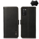 KHAZNEH Custodia per telefono RFID in vera pelle Litchi magnetica laterale, For Samsung Galaxy A02s EU Version, For Samsung Galaxy A02s Global Version, For Samsung Galaxy A03s 166mm Version, For Samsung Galaxy A12 5G, For Samsung Galaxy A22 4G         ...