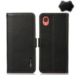 KHAZNEH Custodia per telefono RFID in vera pelle Litchi magnetica laterale, For Samsung Galaxy A02s EU Version, For Samsung Galaxy A02s Global Version, For Samsung Galaxy A03s 166mm Version, For Samsung Galaxy A12 5G, For Samsung Galaxy A22 4G         ...