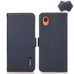 KHAZNEH Custodia per telefono RFID in vera pelle Litchi magnetica laterale, For Samsung Galaxy A02s EU Version, For Samsung Galaxy A02s Global Version, For Samsung Galaxy A03s 166mm Version, For Samsung Galaxy A12 5G, For Samsung Galaxy A22 4G         ...