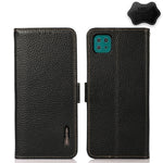KHAZNEH Custodia per telefono RFID in vera pelle Litchi magnetica laterale, For Samsung Galaxy A22 5G, For Samsung Galaxy A32 4G, For Samsung Galaxy A32 5G, For Samsung Galaxy A42 5G, For Samsung Galaxy A51 5G, For Samsung Galaxy A52 5G