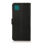 KHAZNEH Custodia per telefono RFID in vera pelle Litchi magnetica laterale, For Samsung Galaxy A22 5G, For Samsung Galaxy A32 4G, For Samsung Galaxy A32 5G, For Samsung Galaxy A42 5G, For Samsung Galaxy A51 5G, For Samsung Galaxy A52 5G