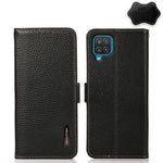 KHAZNEH Custodia per telefono RFID in vera pelle Litchi magnetica laterale, For Samsung Galaxy A72 5G, For Samsung Galaxy A82 5G, For Samsung Galaxy F62 / M62, For Samsung Galaxy M32, For Samsung Galaxy M52 5G, For Samsung Galaxy S20 FE