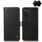 KHAZNEH Custodia per telefono RFID in vera pelle Litchi magnetica laterale, For Samsung Galaxy S20+, For Samsung Galaxy S20, For Samsung Galaxy S20 Ultra, For Samsung Galaxy S21 FE 5G, For Samsung Galaxy S21+ 5G, For Samsung Galaxy S21 5G