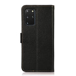KHAZNEH Custodia per telefono RFID in vera pelle Litchi magnetica laterale, For Samsung Galaxy S20+, For Samsung Galaxy S20, For Samsung Galaxy S20 Ultra, For Samsung Galaxy S21 FE 5G, For Samsung Galaxy S21+ 5G, For Samsung Galaxy S21 5G