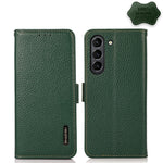 KHAZNEH Custodia per telefono RFID in vera pelle Litchi magnetica laterale, For Samsung Galaxy S20+, For Samsung Galaxy S20, For Samsung Galaxy S20 Ultra, For Samsung Galaxy S21 FE 5G, For Samsung Galaxy S21+ 5G, For Samsung Galaxy S21 5G