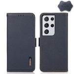 KHAZNEH Custodia per telefono RFID in vera pelle Litchi magnetica laterale, For Samsung Galaxy S21 Ultra 5G, For Samsung Galaxy S22+ 5G, For Samsung Galaxy S22 5G, For Samsung Galaxy S22 Ultra 5G, For Samsung Galaxy Xcover 5                            ...