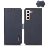 KHAZNEH Custodia per telefono RFID in vera pelle Litchi magnetica laterale, For Samsung Galaxy S21 Ultra 5G, For Samsung Galaxy S22+ 5G, For Samsung Galaxy S22 5G, For Samsung Galaxy S22 Ultra 5G, For Samsung Galaxy Xcover 5                            ...